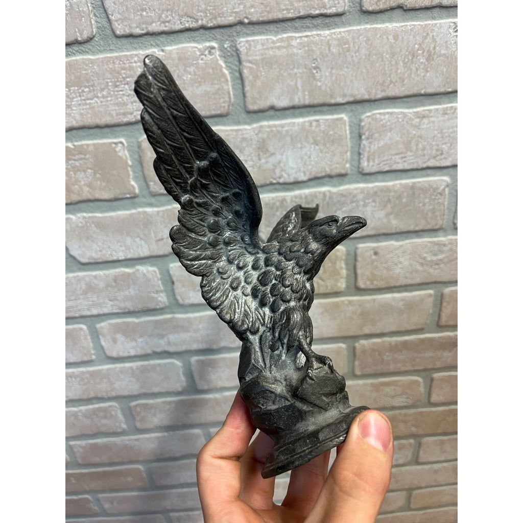 Vintage 1920s Spelter Eagle Hood Ornament Mascot Architectural Finial Salvage