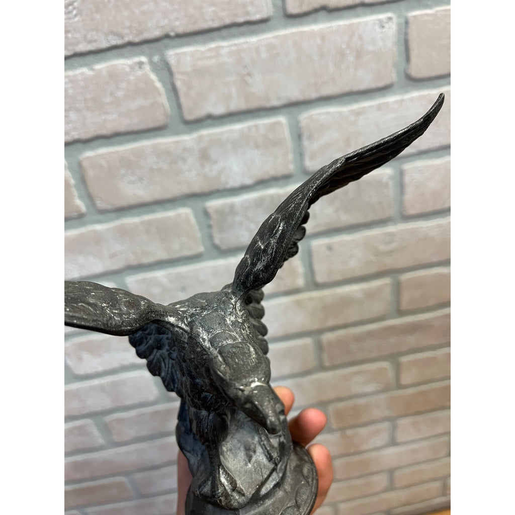 Vintage 1920s Spelter Eagle Hood Ornament Mascot Architectural Finial Salvage