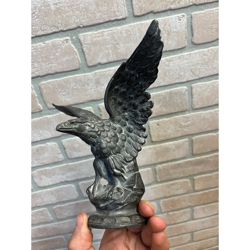 Vintage 1920s Spelter Eagle Hood Ornament Mascot Architectural Finial Salvage