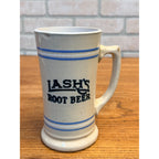 Early Lash's Root Beer Stoneware Advertising Mug 1900s 1920s Soda