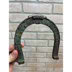 Antique 1880s Simmons Liver Regulator Cast Brass Advertising Horseshoe Sign