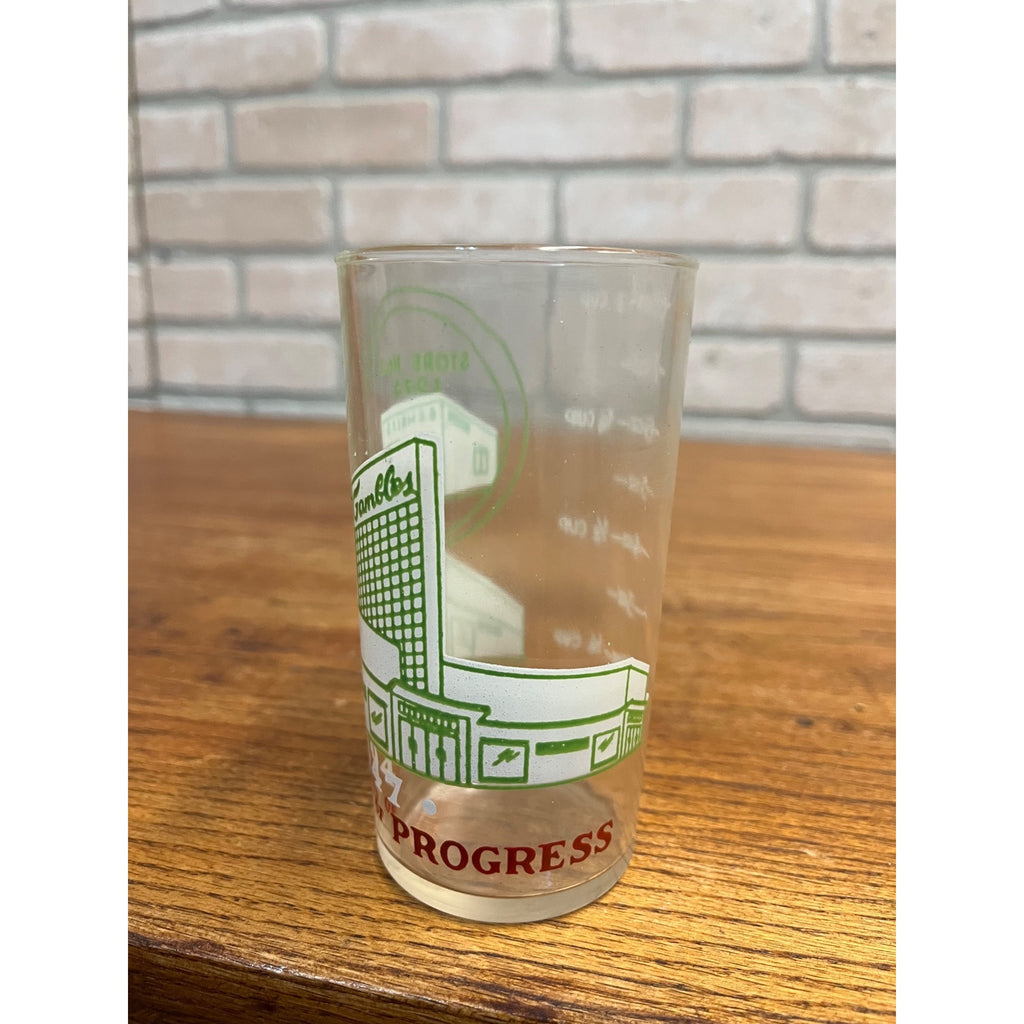 Vintage 1947 Gamble’s Department Store 22nd Anniversary Measuring Glass