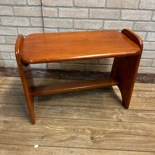 Vintage Wooden Bench Stool Seat Side Table