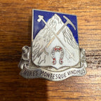 Vintage 87th Infantry Regiment US Army Crest DI/DUI Pinback NS Meyer HM