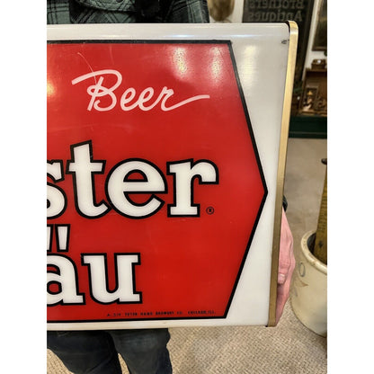 Vintage 1950s Meister Brau Beer Lighted Advertising Sign Peter Hand Chicago