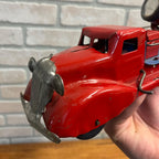 RARE Vintage 1930s Marx Searchlight Truck Pressed Steel Toy + Orig. Box Red/Blue