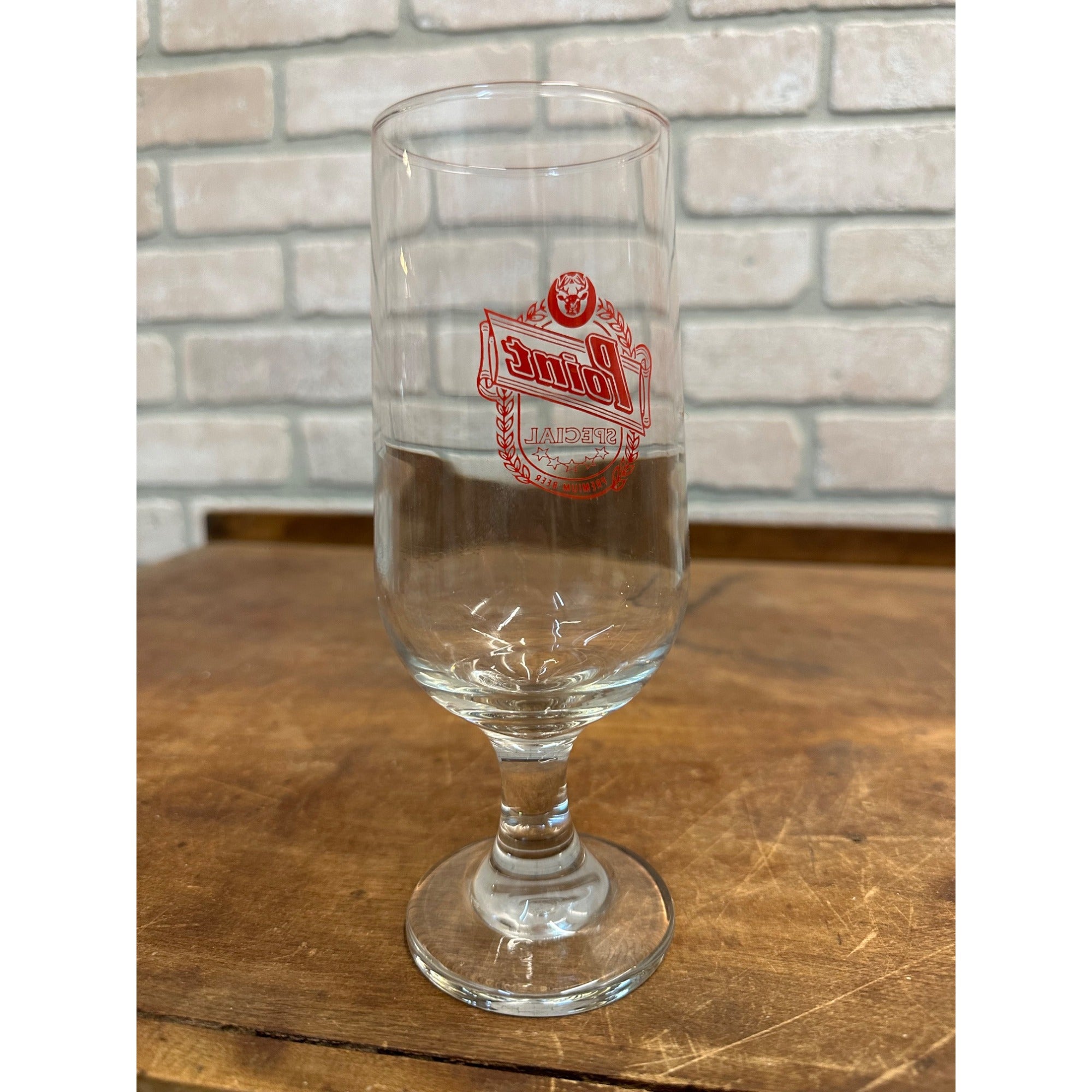 POINT SPECIAL BEER GLASS / VTG TAVERN BARWARE ADVERTISING / MAN CAVE BAR DECOR