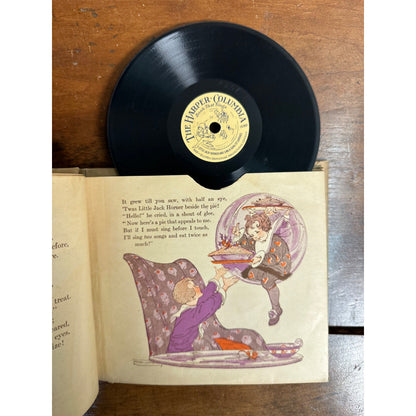 Antique 1900s Harper-Columbia Bubble Books That Sing Childrens 78rpm Records
