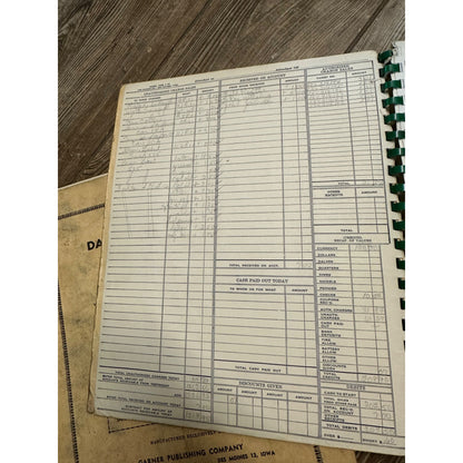 Vintage 1950s Standard Oil Service Station Report Transaction Log Books Lot (4)