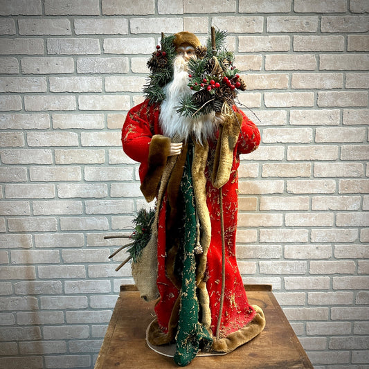 Vintage Style 3ft Christmas Santa Figure Statue