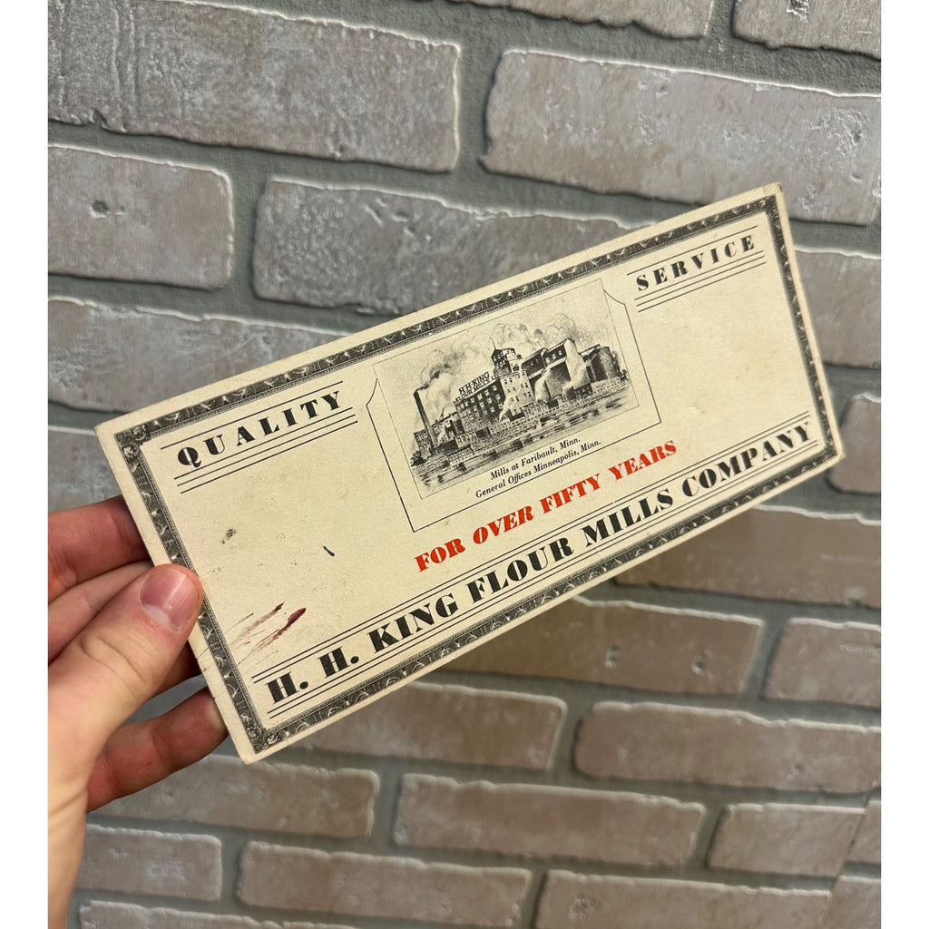 H.H. King Flour Mills Company advertising ink blotter - Faribault, Minnesota