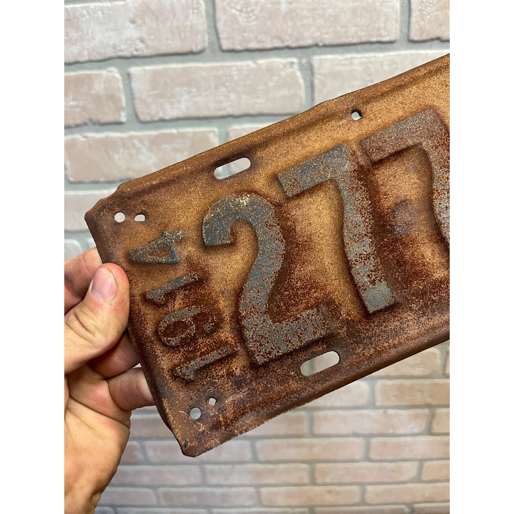 Vintage Wisconsin License Plate 1914 Automobile Car Truck