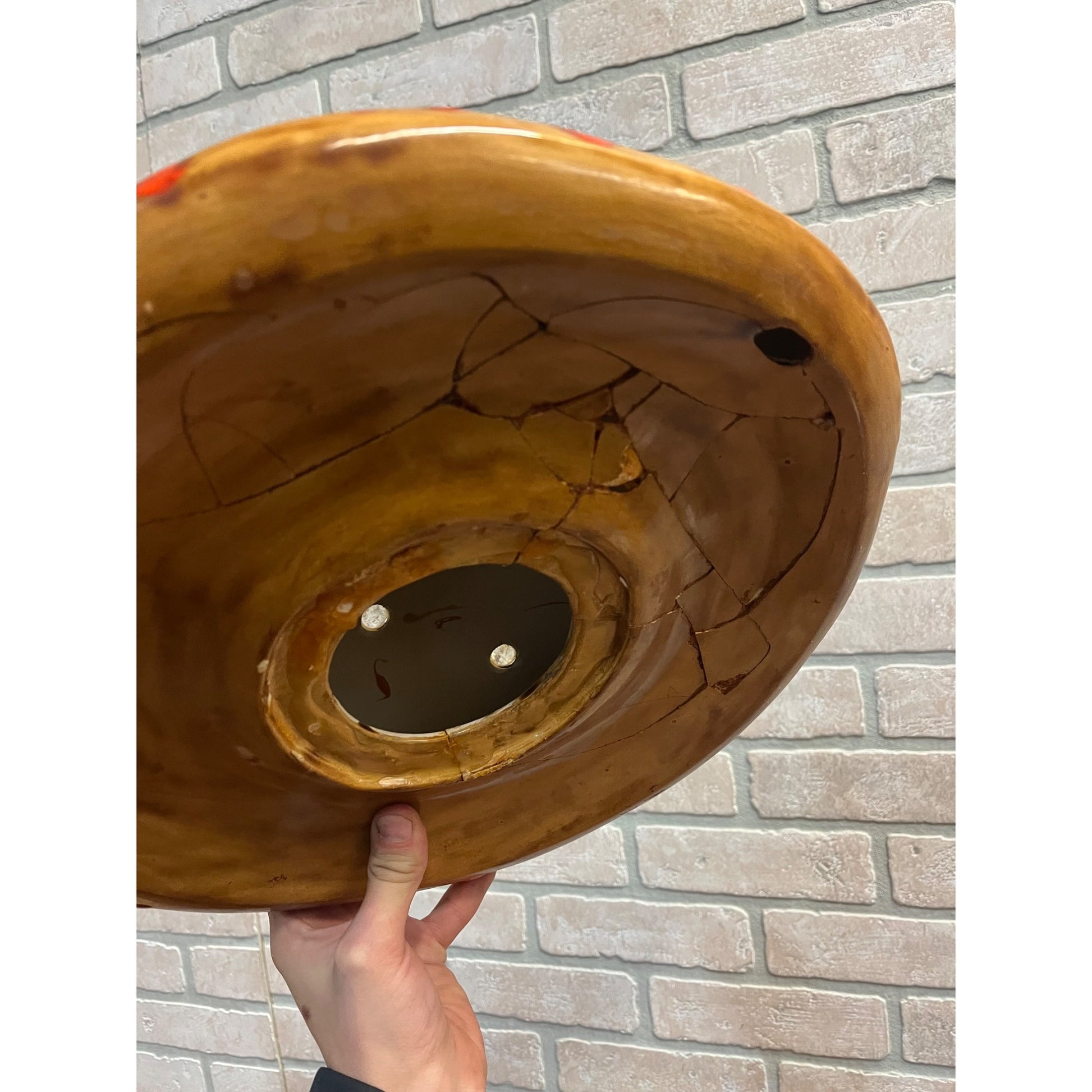 Vintage 1970s Groovy Mushroom & Gnome Table Lamp