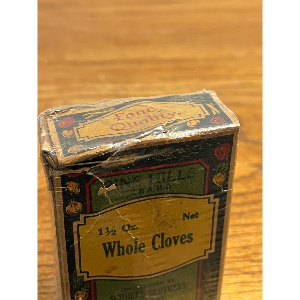 Vintage Pine Hills Brand Schultz Brothers Spice Box Cardboard Sheboygan Wis WI
