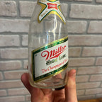 Vintage 1980s Clear 12oz Miller High Life Glass Beer Bottle Milwaukee Wis Stubby