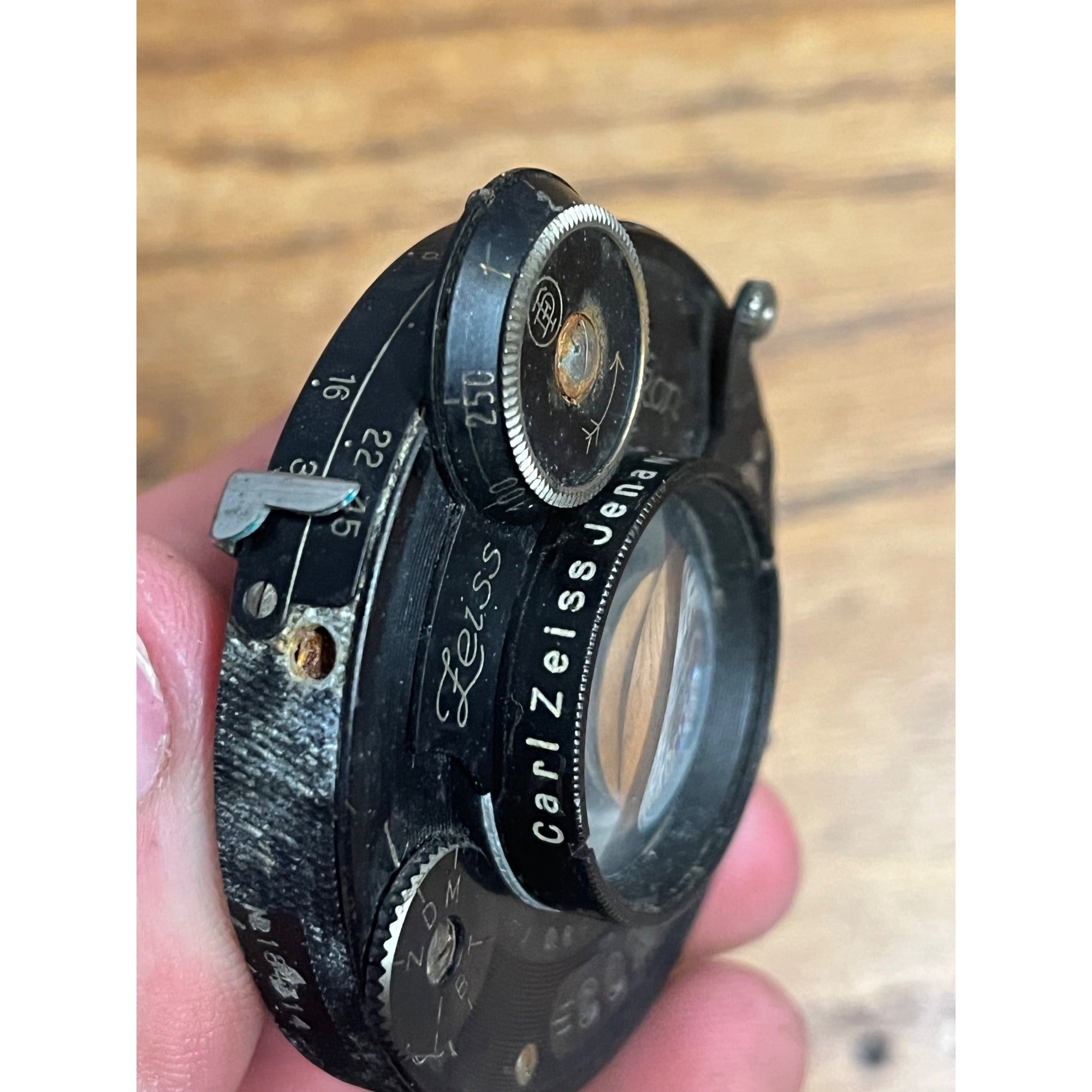 Vintage Carl Zeiss Jena Compur Shutter/ Lens TESSAR 1:4.5 F - 12cm No. 258646