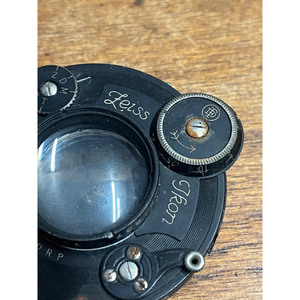Vintage Carl Zeiss Jena Compur Shutter/ Lens TESSAR 1:4.5 F - 12cm No. 258646