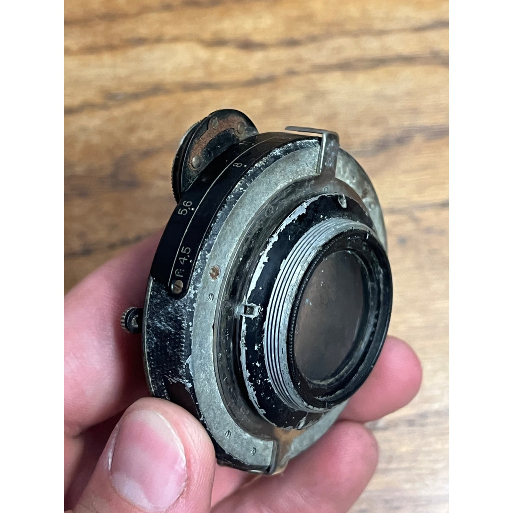 Vintage Carl Zeiss Jena Compur Shutter/ Lens TESSAR 1:4.5 F - 12cm No. 258646