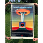 Vintage 1977 Fantastic Animation Festival Original Movie Poster 27x41 Pink Floyd