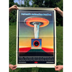 Vintage 1977 Fantastic Animation Festival Original Movie Poster 27x41 Pink Floyd