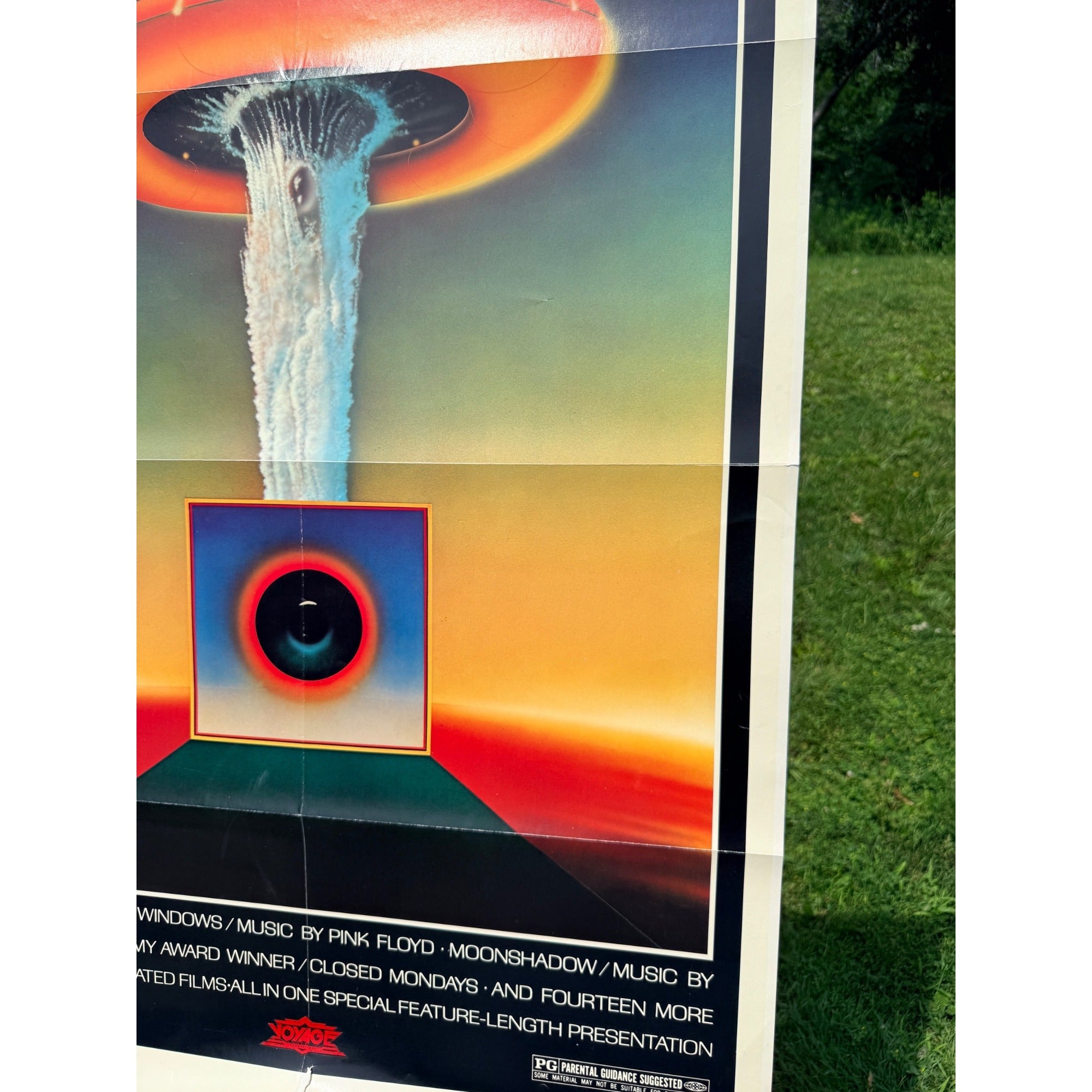 Vintage 1977 Fantastic Animation Festival Original Movie Poster 27x41 Pink Floyd