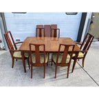 Vintage Mid-Century Modern Lenoir Dining Table & Chair Set MCM Retro
