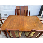 Vintage Mid-Century Modern Lenoir Dining Table & Chair Set MCM Retro