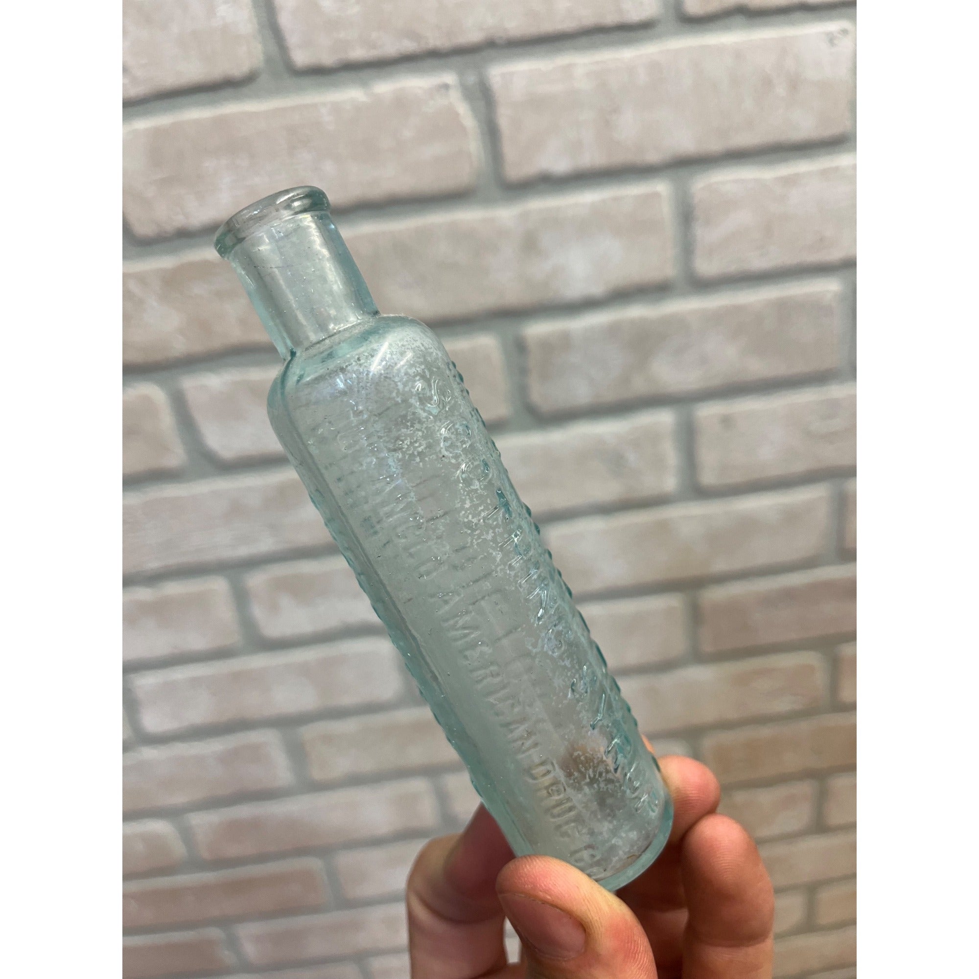 Antique 1880s Mrs Winslow's Soothing "Baby Killer" Morphine Medicine Bottle