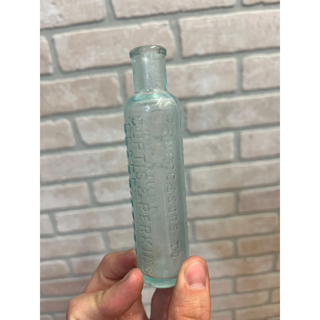 Antique 1880s Mrs Winslow's Soothing "Baby Killer" Morphine Medicine Bottle