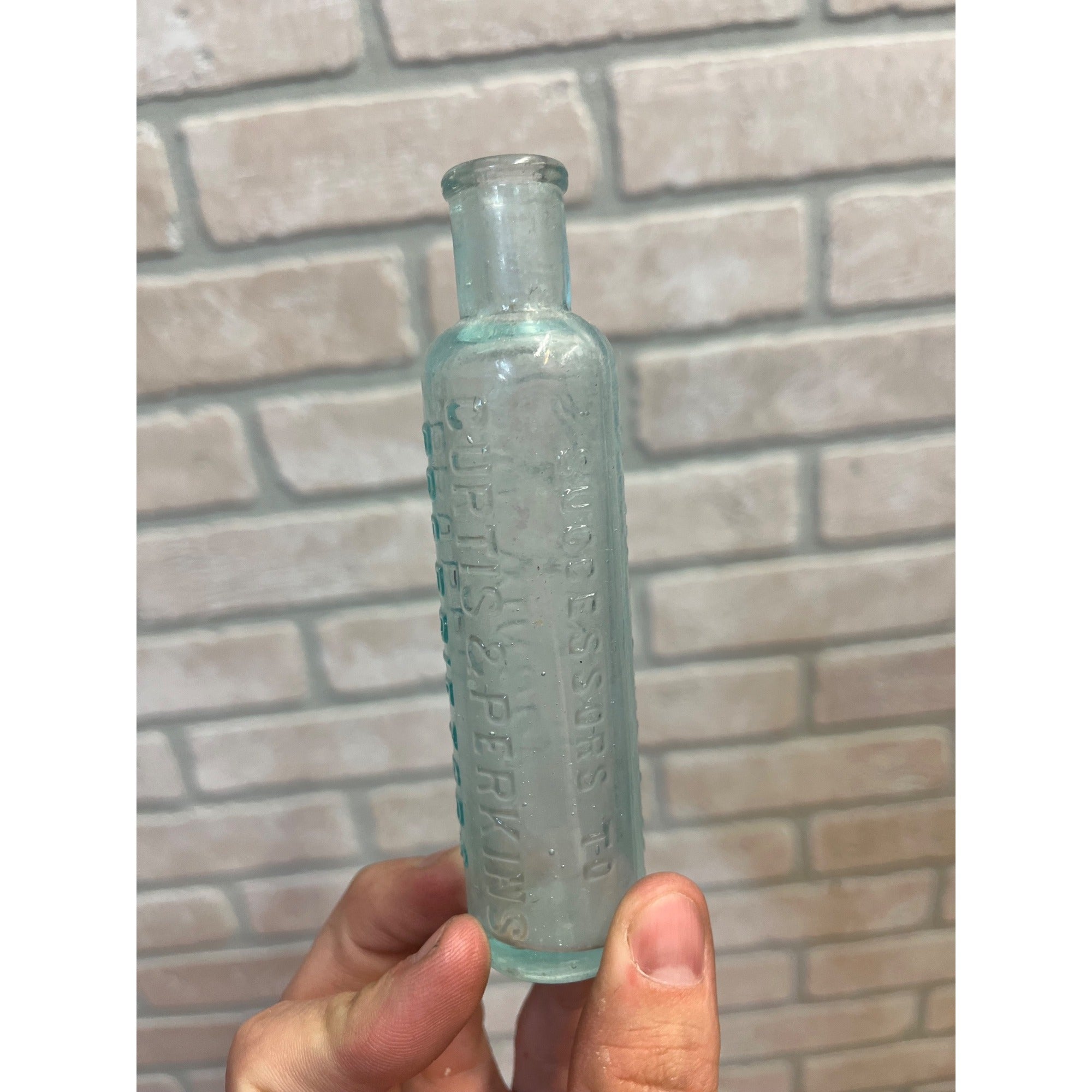 Antique 1880s Mrs Winslow's Soothing "Baby Killer" Morphine Medicine Bottle