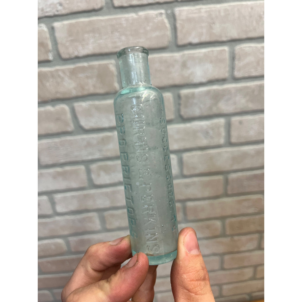 Antique 1880s Mrs Winslow's Soothing "Baby Killer" Morphine Medicine Bottle