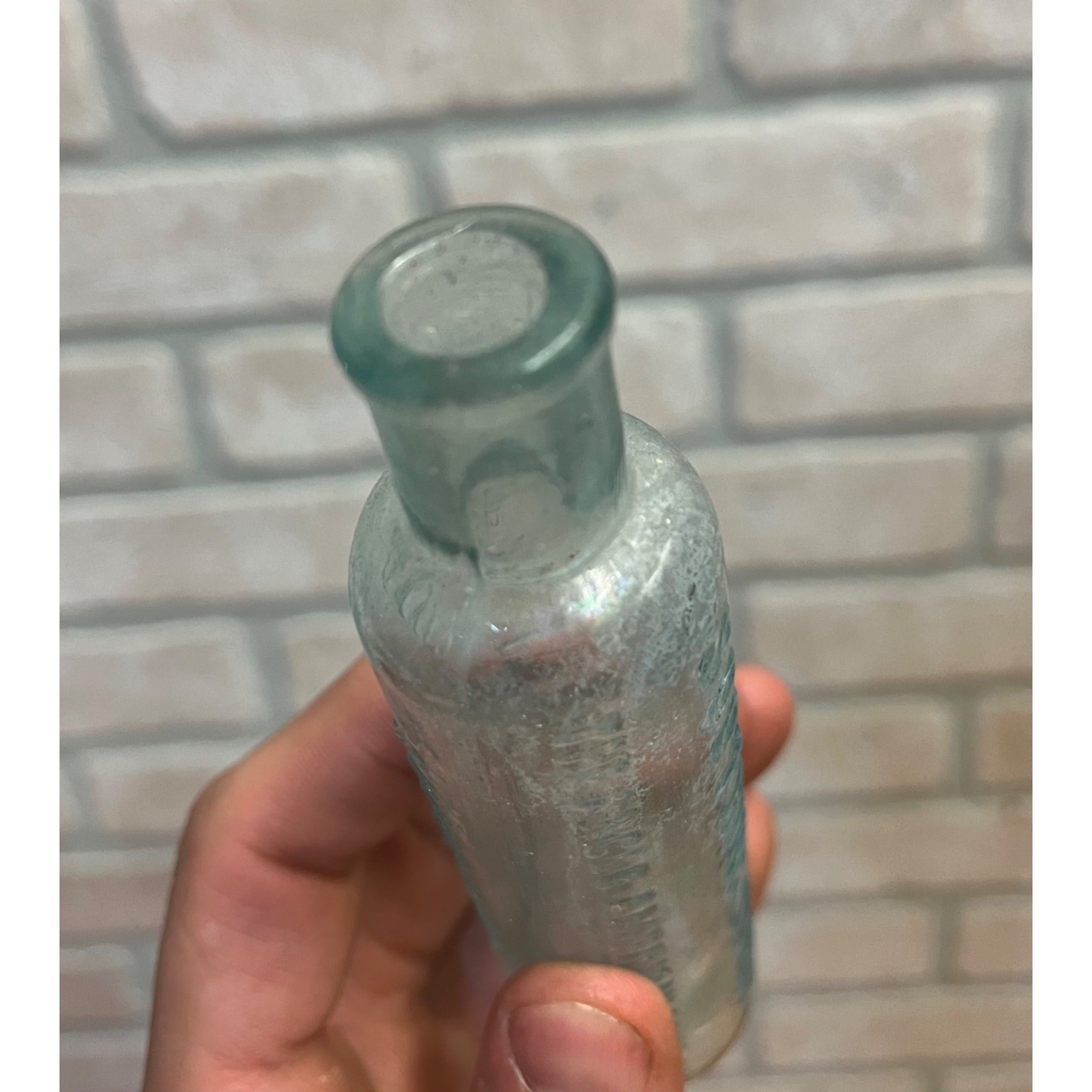 Antique 1880s Mrs Winslow's Soothing "Baby Killer" Morphine Medicine Bottle