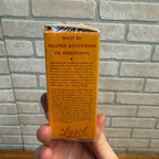 Vintage LYSOL Antiseptic Brown Glass Bottle & Box Empty 2 1/2 oz
