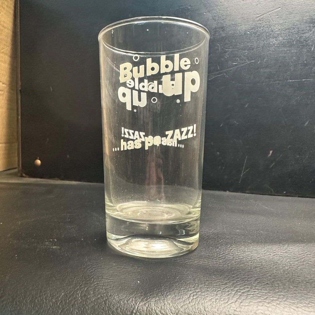 Vintage Bubble Up Pa-Zazz Soda Fountain Glass Drinking Cup