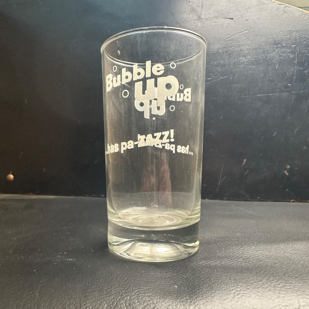 Vintage Bubble Up Pa-Zazz Soda Fountain Glass Drinking Cup