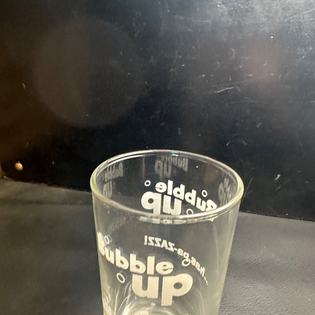 Vintage Bubble Up Pa-Zazz Soda Fountain Glass Drinking Cup
