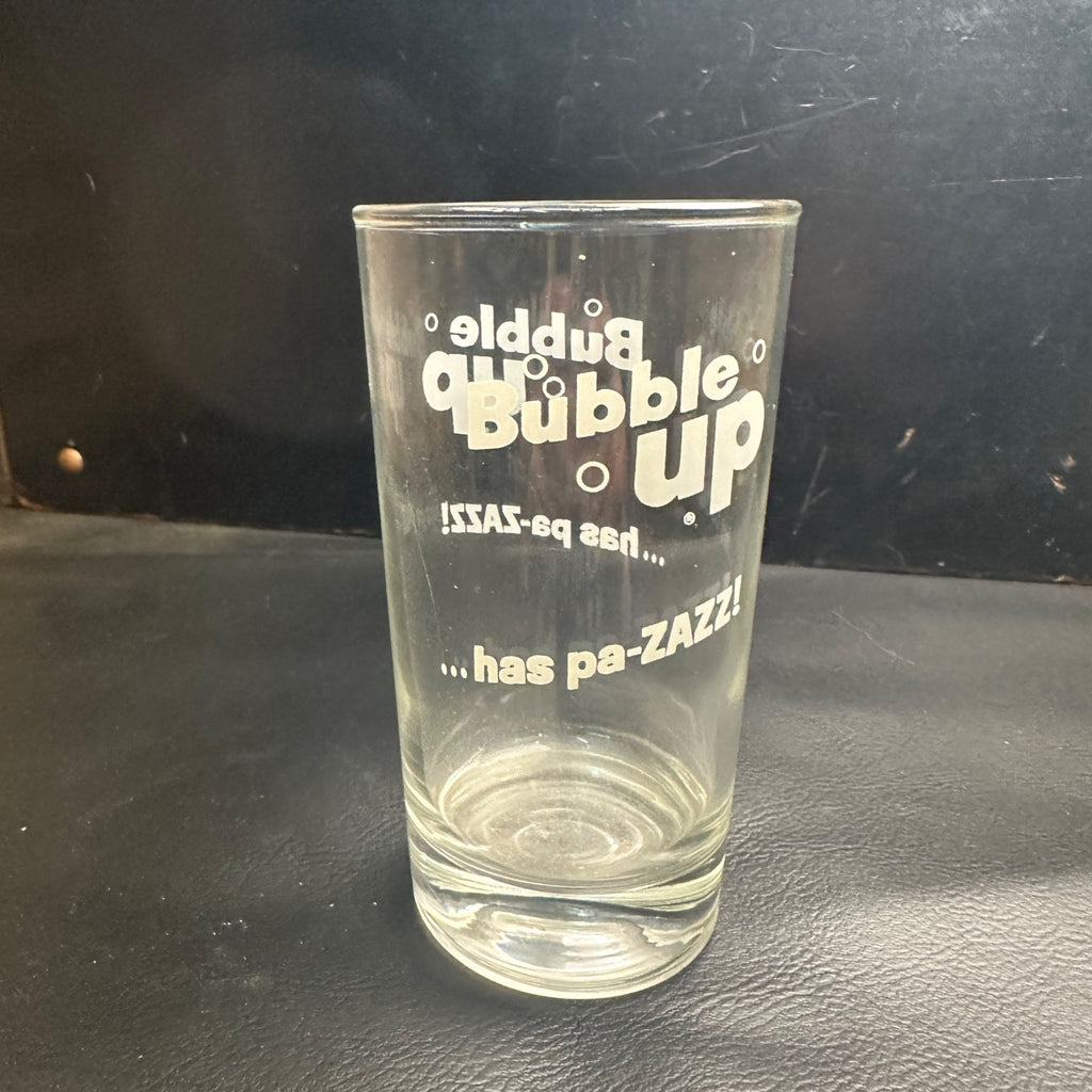 Vintage Bubble Up Pa-Zazz Soda Fountain Glass Drinking Cup