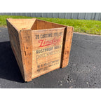 Vintage Wooden Wood Maze Nails Crate Advertising Shipping Box