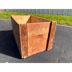 Vintage Wooden Wood Maze Nails Crate Advertising Shipping Box