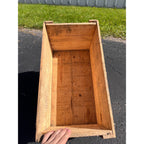 Vintage Wooden Wood Maze Nails Crate Advertising Shipping Box