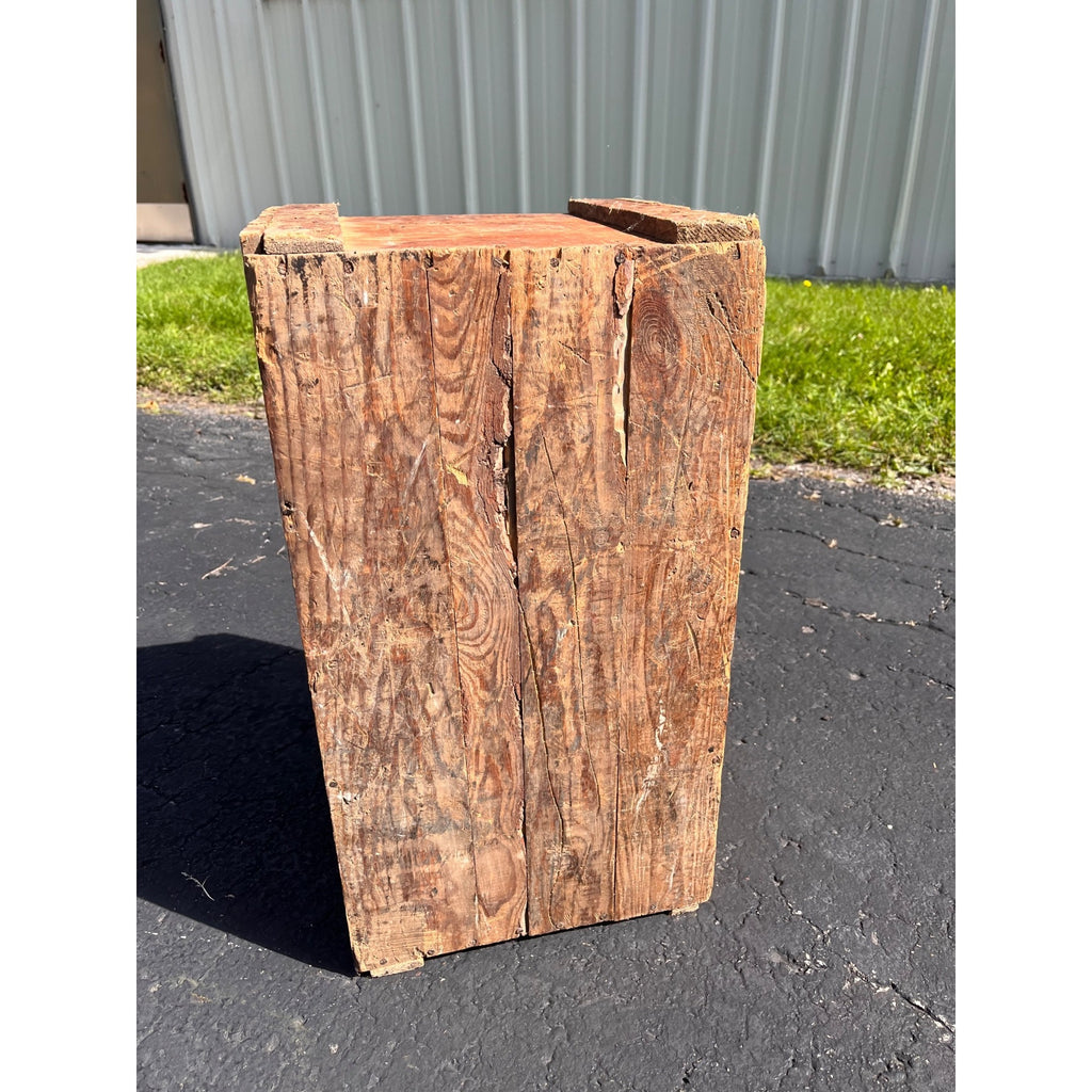 Vintage Wooden Wood Maze Nails Crate Advertising Shipping Box