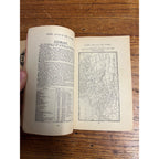 RARE Antique Early Rand McNally Model Atlas of the World Map Guide Book Railroad
