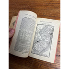 RARE Antique Early Rand McNally Model Atlas of the World Map Guide Book Railroad