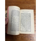 RARE Antique Early Rand McNally Model Atlas of the World Map Guide Book Railroad