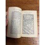 RARE Antique Early Rand McNally Model Atlas of the World Map Guide Book Railroad
