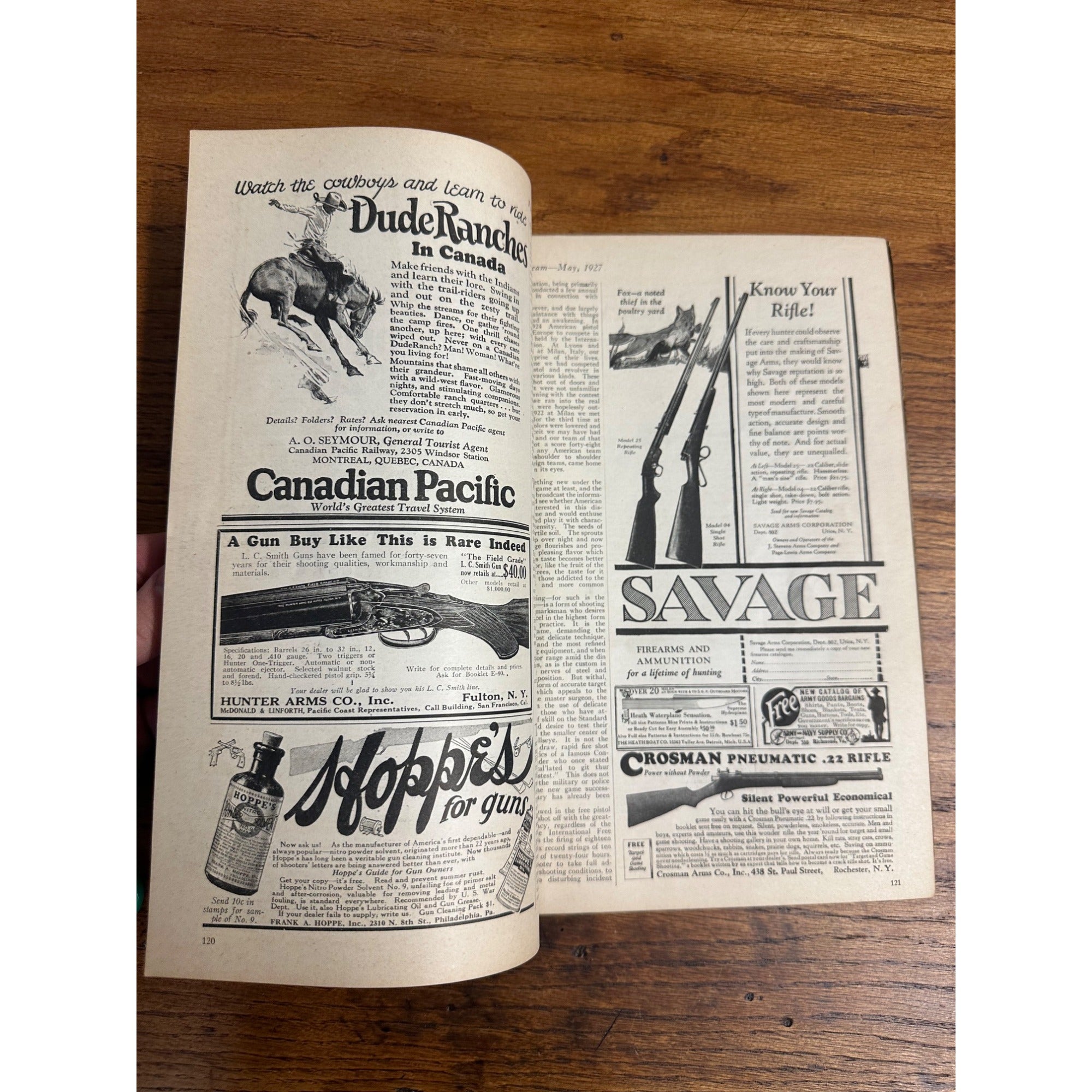 Vintage Field & Stream Outdoorsman Magazine (May 1927) No 1 Hunting Fishing