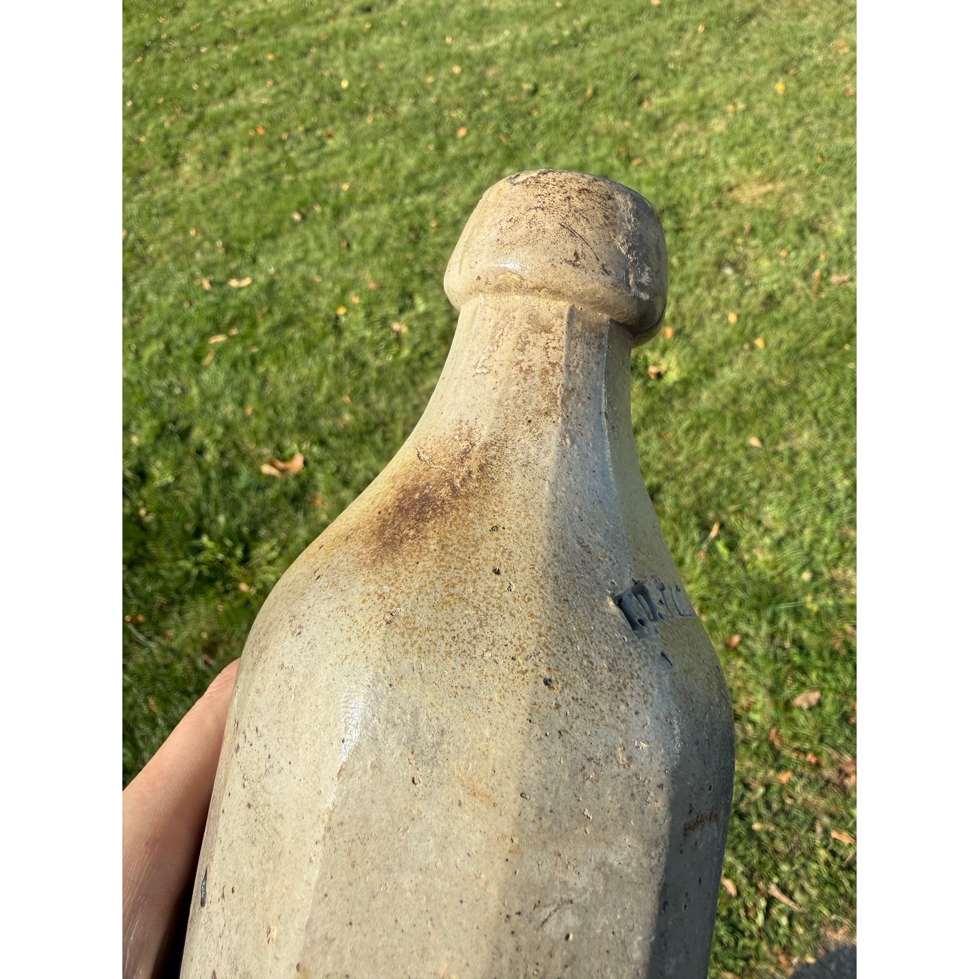 Antique J.D. Vail & Co. Beer/Ale Stoneware Bottle - St Louis, MO (1867-72)