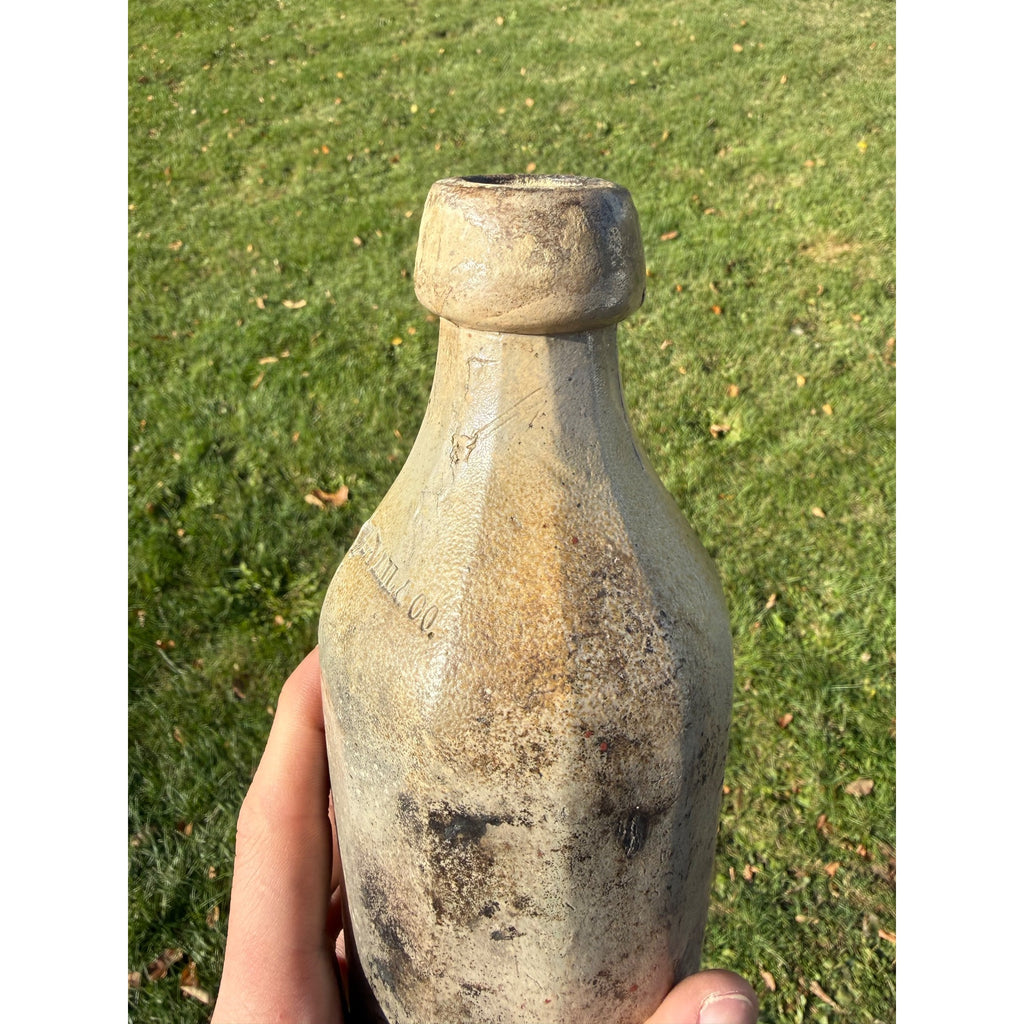 Antique J.D. Vail & Co. Beer/Ale Stoneware Bottle - St Louis, MO (1867-72)