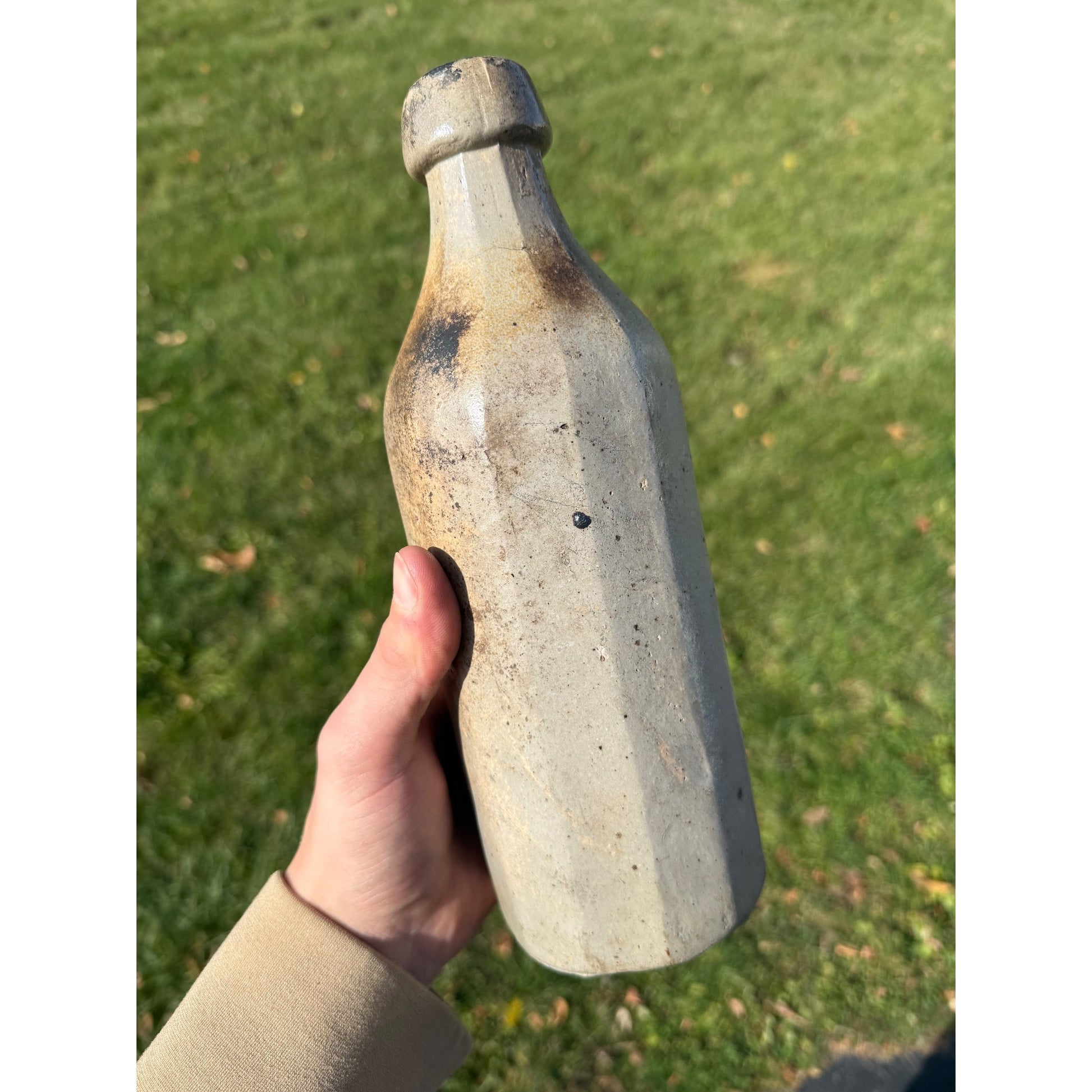 Antique J.D. Vail & Co. Beer/Ale Stoneware Bottle - St Louis, MO (1867-72)