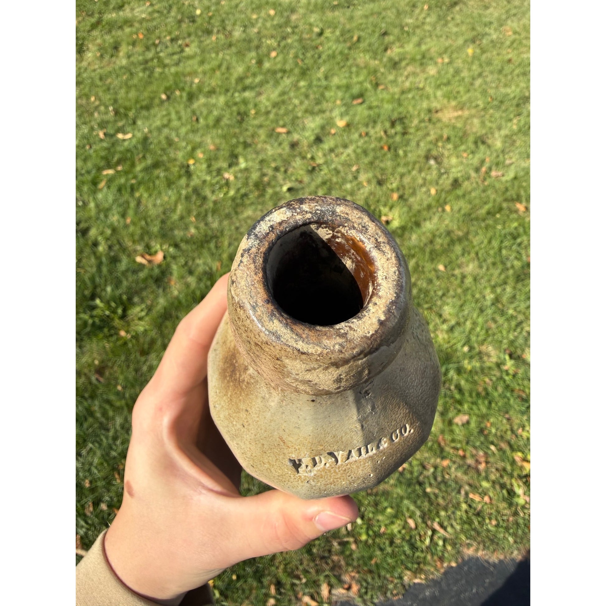 Antique J.D. Vail & Co. Beer/Ale Stoneware Bottle - St Louis, MO (1867-72)